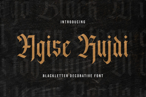 Agise Rujdi: Elevating Design with Authentic Blackletter Boldness
