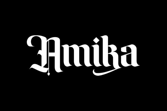Amika: Integrating Modern Blackletter into Professional Design Workflows