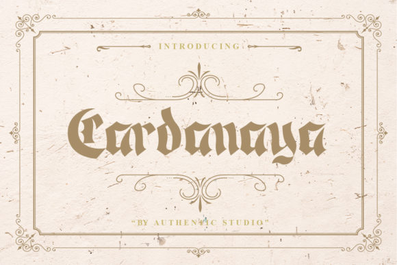 Cardanaya: Elevating Design with Distinctive Blackletter Style