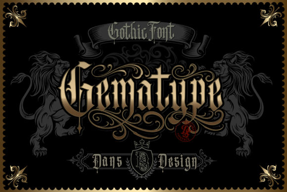 Gematype: Elevating Visual Identity with Modern Blackletter Elegance