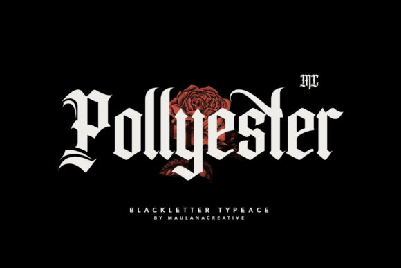 Pollyester: A Playful Nostalgic Typeface for Modern Design