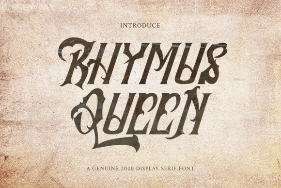 Rhymus Queen: A Bold Blackletter for Modern Design