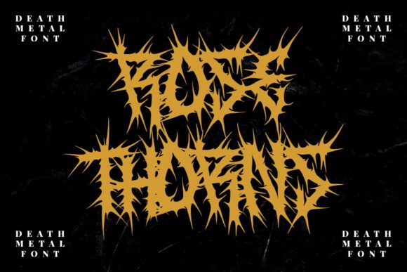 Rose Thorns: A Bold Blackletter for High-Impact Design