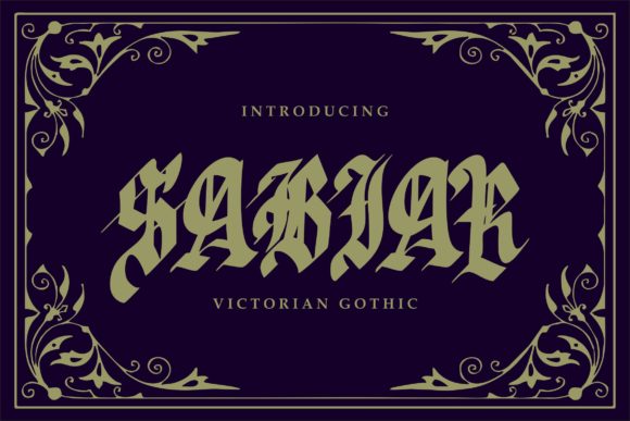 Sabhar: A Unique Blackletter Font for Distinctive Branding